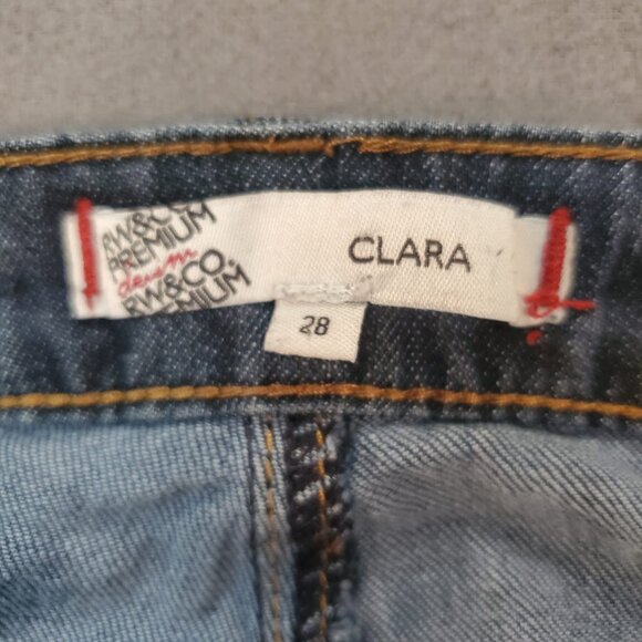 RW&CO Clara Premium Denim Jeans Women Size 28 Slim Fit Ankle Zippers - Picture 5 of 14